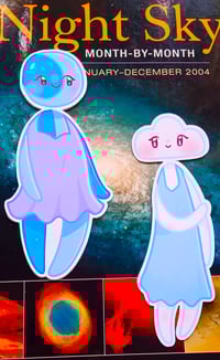 Image 3 of Moon and Cloud Friends Bookmarks