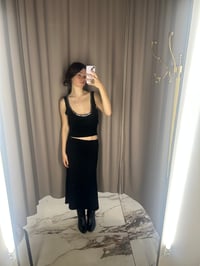 Image 2 of Merino Top with Hand-Sewn Buttons black 