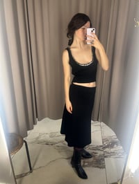 Image 3 of Merino Top with Hand-Sewn Buttons black 