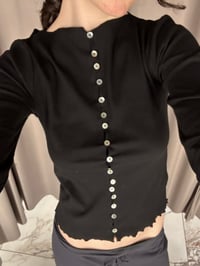 Image 5 of Cotton Top with Hand-Sewn Buttons