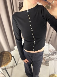 Image 9 of Cotton Top with Hand-Sewn Buttons