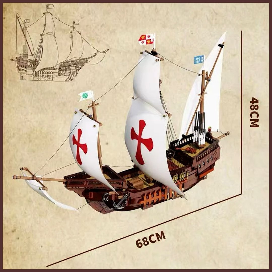 Santa Maria Ship - Brick Set | Historical Brick Store
