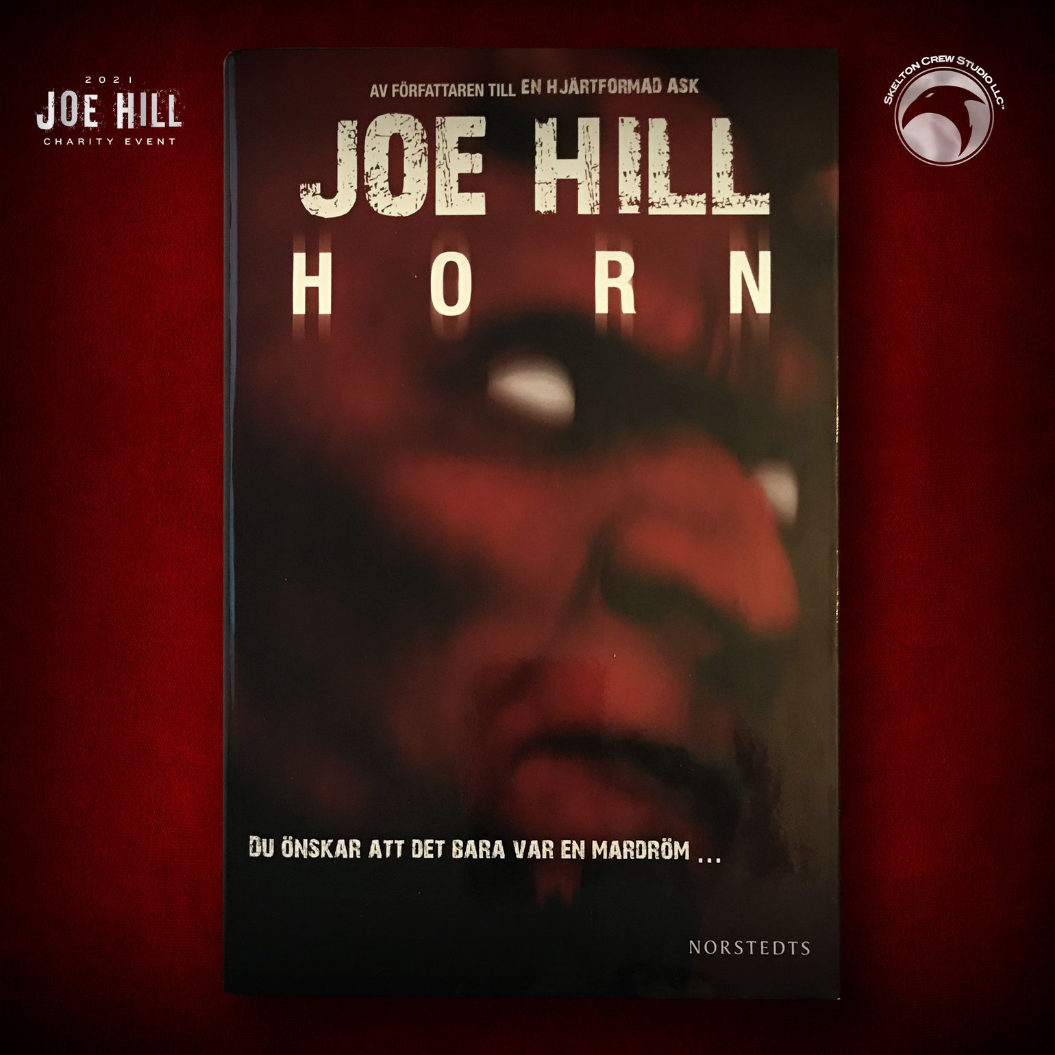 Image of JOE HILL 2025 CHARITY EVENT 57: SIGNED Horns HC - Swedish DAMAGED