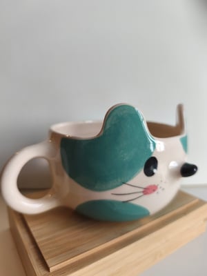 Image of Tasse chat bleu