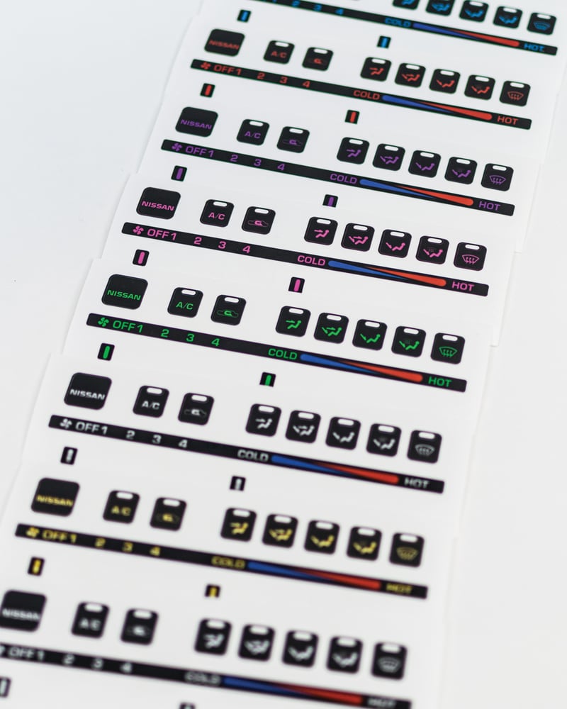 Climate Control Panel - S13 Interior Decal Refresh