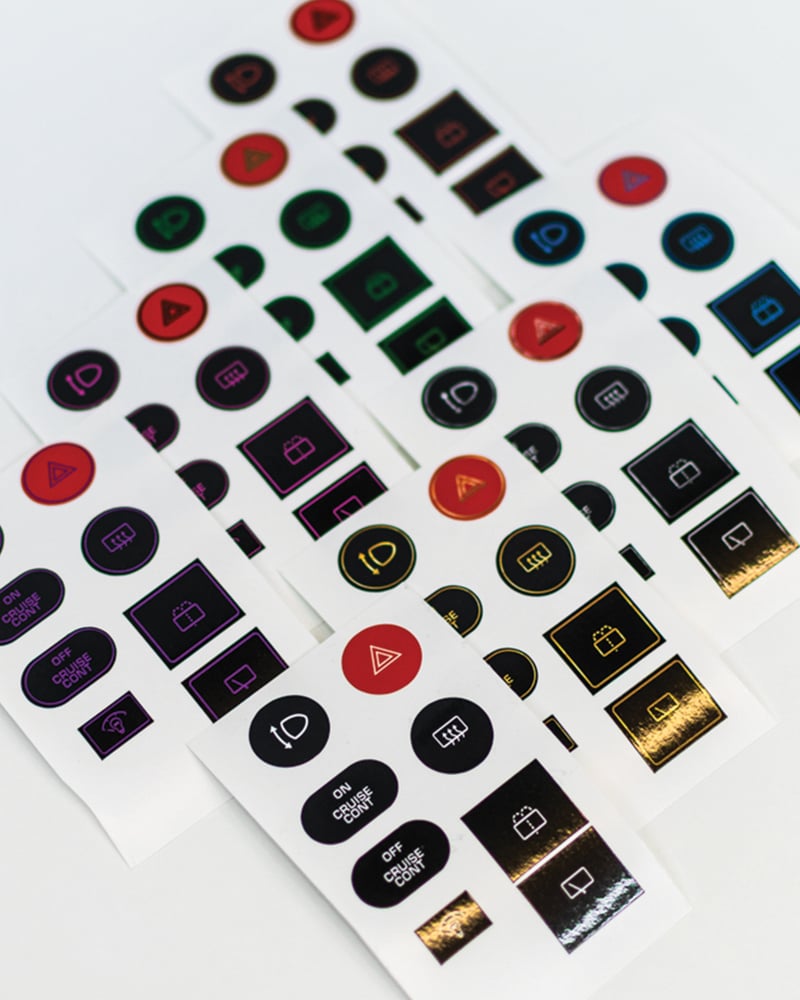 Dash Buttons - S13 Interior Decal Refresh
