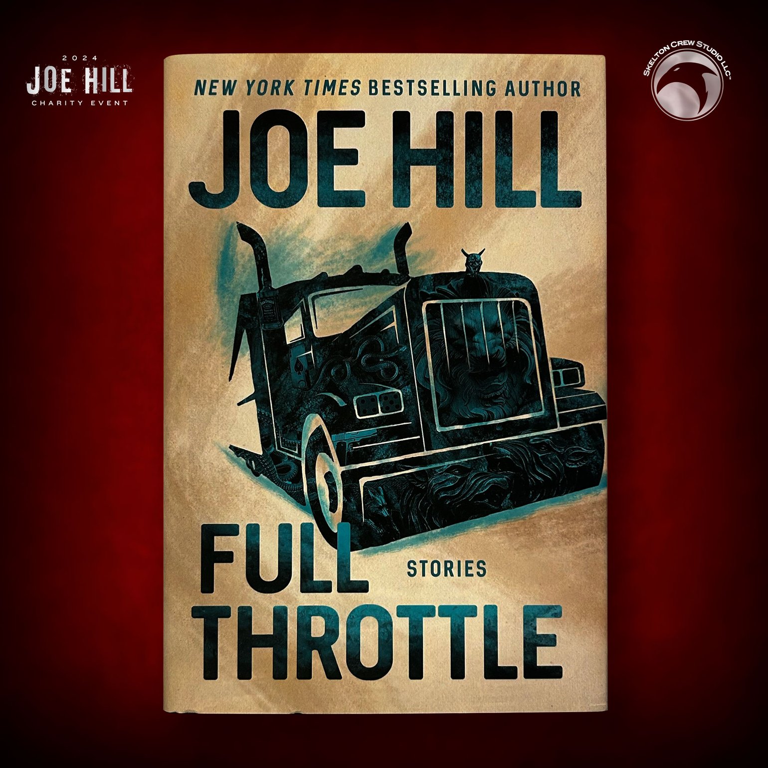 Image of JOE HILL 2025 CHARITY EVENT 61: SIGNED/DOODLED/FIRST EDITION Full Throttle HC