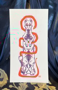 Image 2 of The Snake and The Mongoose Riso Print