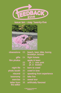Image 2 of FEEDBACK ZINE 010 • May 2025