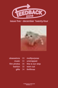 Image 2 of FEEDBACK ZINE 005 • December 2024
