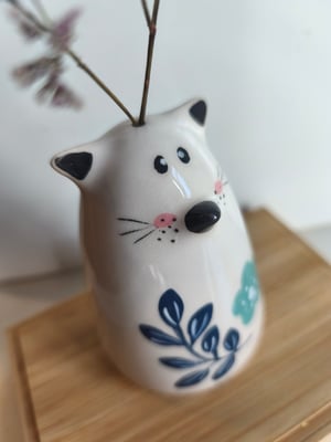 Image of Soliflore ourson feuillage bleu 