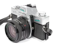 Image 3 of Minolta SRT-MCII 35mm SLR Film Camera + 28mm F2.8 MC lens #1444