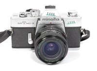 Image 2 of Minolta SRT-MCII 35mm SLR Film Camera + 28mm F2.8 MC lens #1444