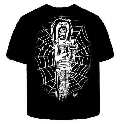 Image of Preorder  COBWEB GHOUL- Mens shirt- SHIPS Nov 22ND