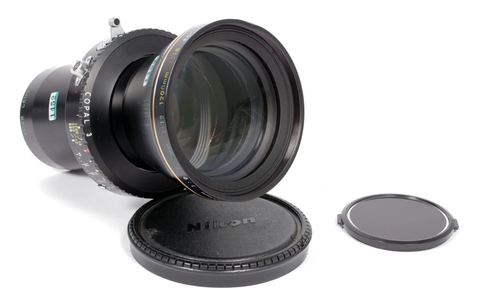 Share Nikon NIKKOR T*ED 800mm F12 Lens in Copal #3 Shutter #1452 Share Nikon NIKKOR T*ED 800mm F12 Lens in Copal #3 Shutter #1452