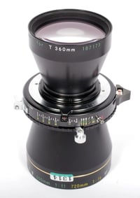Image 9 of Nikon NIKKOR T*ED TELE-PHOTO 720mm 500mm 360mm Lens in Copal #1 Shutter #1314