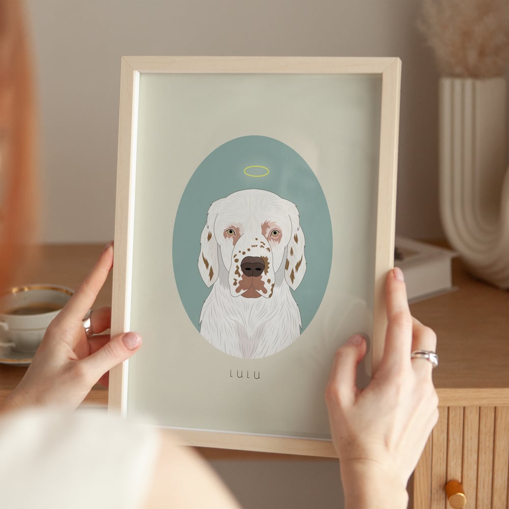 Image of Custom Dog Portrait Drawing
