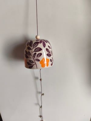 Image of Cloche à suspendre violine orange 