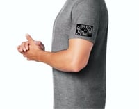 Image 3 of "SLOW BURNING BEARD" T-SHIRT (BLACK on GRAY)