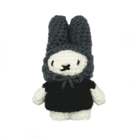 Black and white bunny