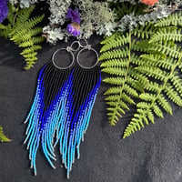 Mariana Hoop Fringe Earrings