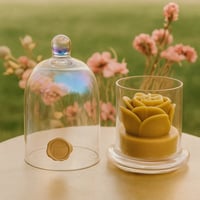 Image 1 of Rose Dome iridescent clear