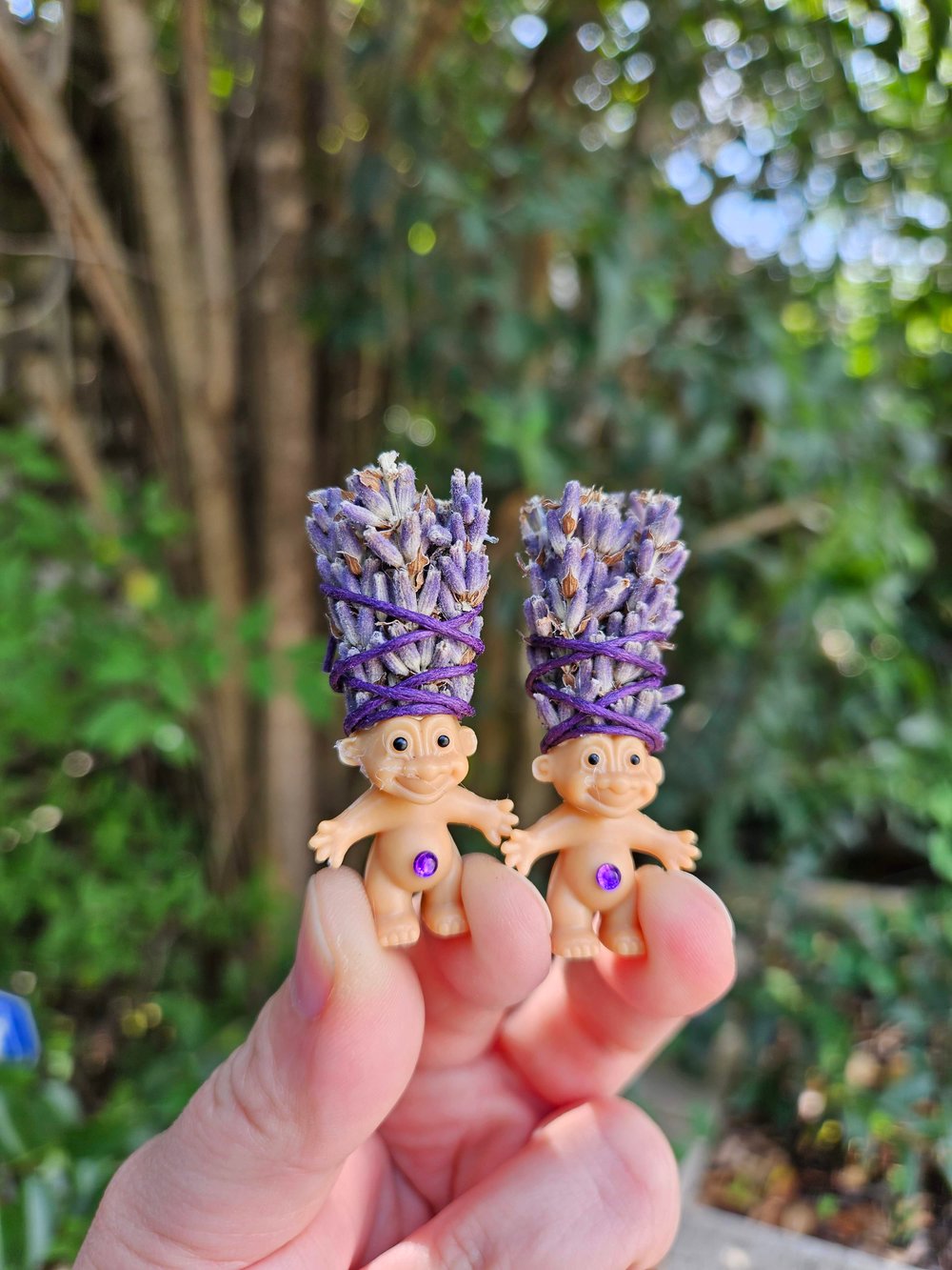 Made to order: Dried Lavender Bundle Mini Troll 1.5"