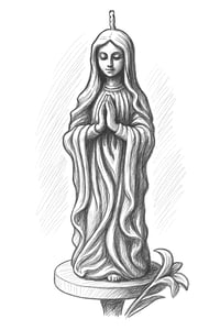 Image 2 of Virgin Mary Candle