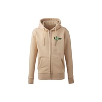 MSW desert sand logo zipped hoodie
