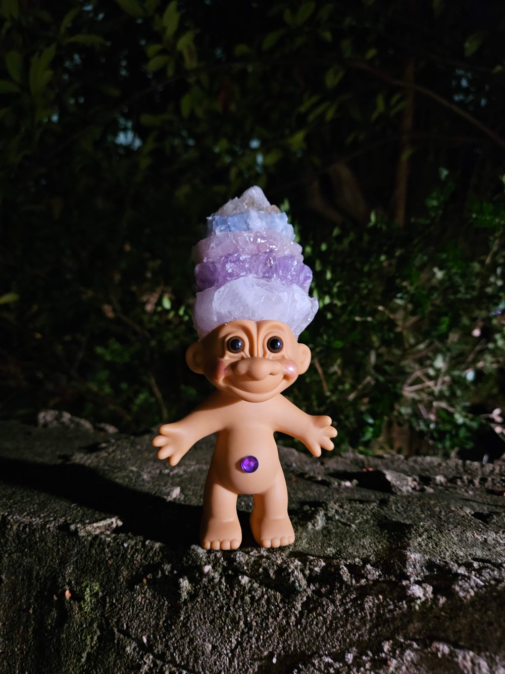MADE TO ORDER: Rainbow Crystal Troll Adult 6"
