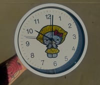 lemon hello kitty rhinestone clock