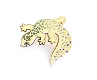 Image 3 of LGBTQIA+ Rainbow Spots Leopard Gecko Enamel Pins