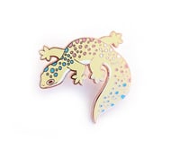 Image 6 of LGBTQIA+ Rainbow Spots Leopard Gecko Enamel Pins