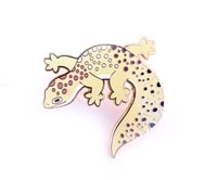 Image 10 of LGBTQIA+ Rainbow Spots Leopard Gecko Enamel Pins