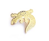 Image 7 of LGBTQIA+ Rainbow Spots Leopard Gecko Enamel Pins