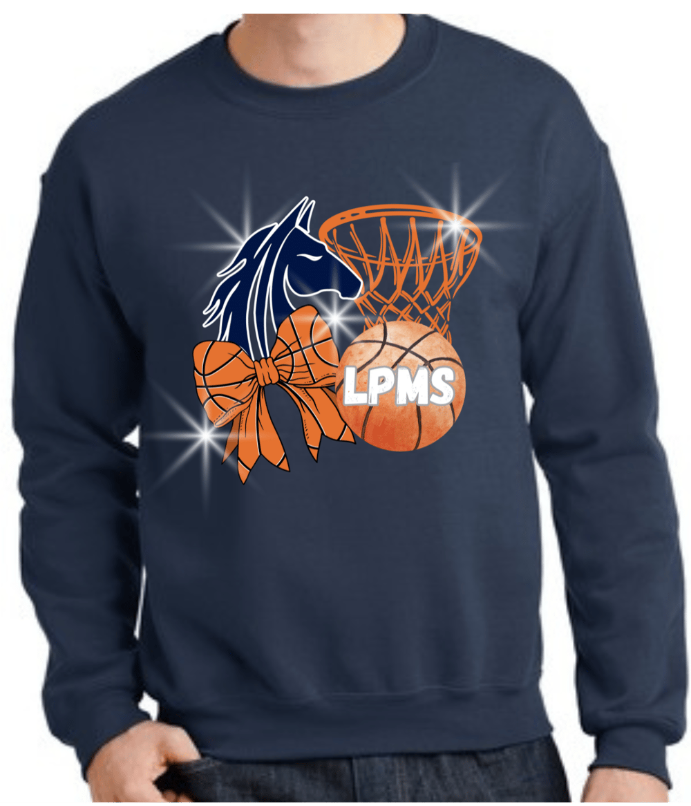 Image of LPMS Basketball Bow CrewNeck