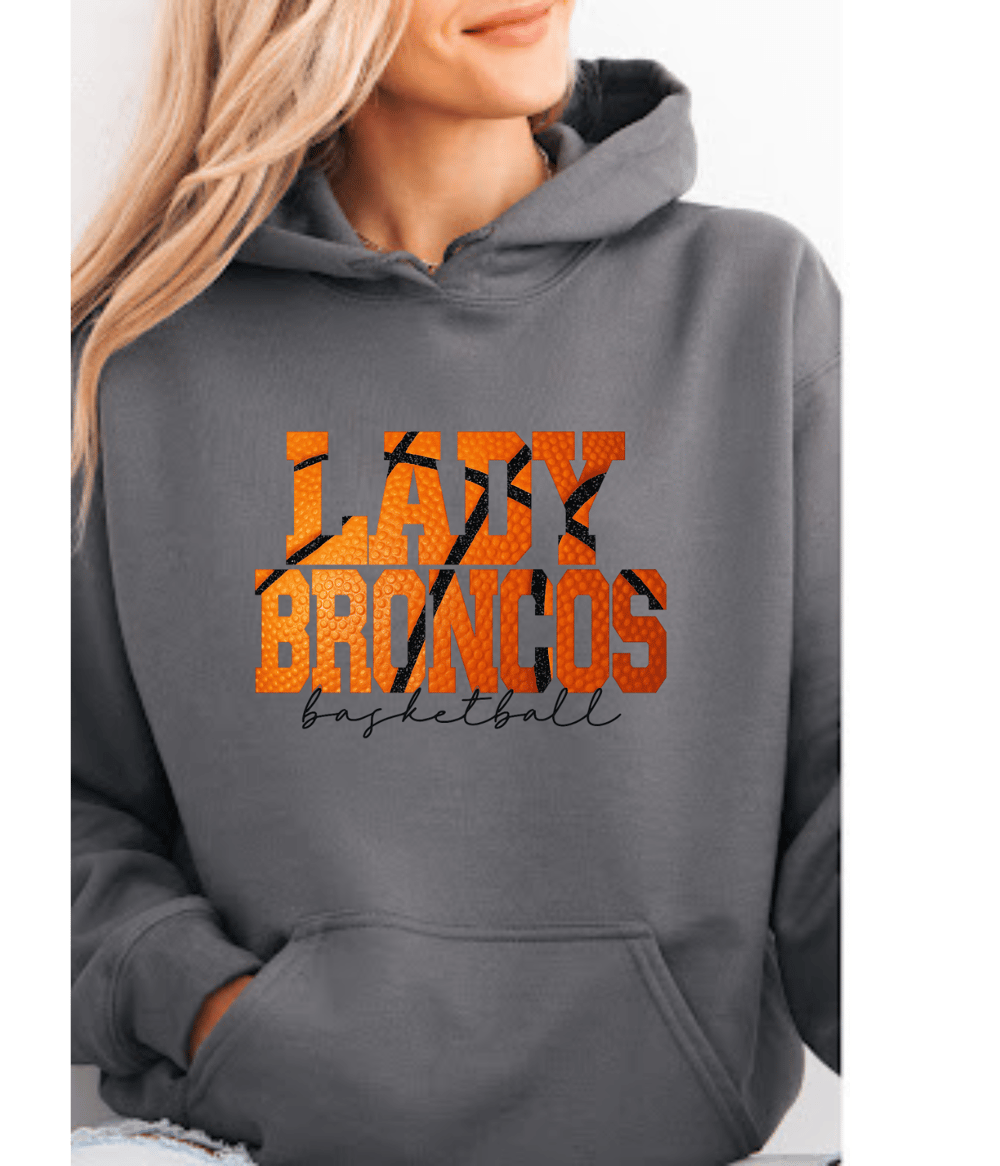 Image of Lady Broncos Basketball Print Hoodie
