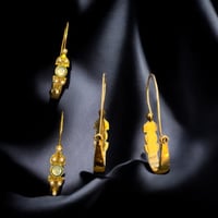 gorgeous gold and gem earrings 