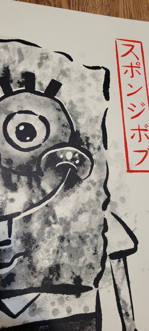 Image of Spongebob Gyotaku