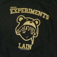 Image 2 of SERIAL EXPERIMENTS - THROUGH THE WIRED HOODIE (BLACK)