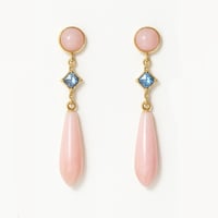 Image 1 of Pink Opal Drop Earring
