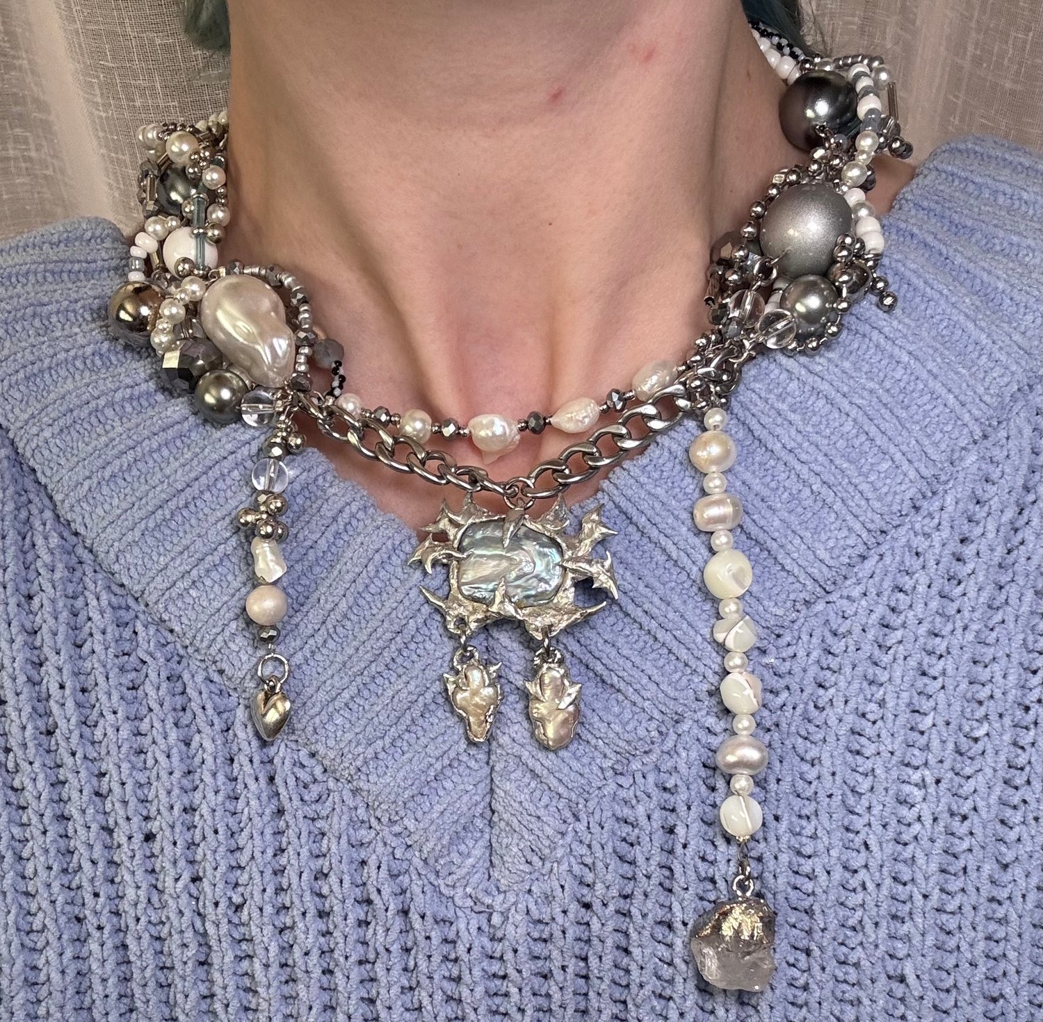 Image of Cyber Pearl Necklace