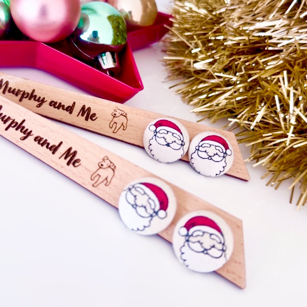 Image of Santa Fabric Studs