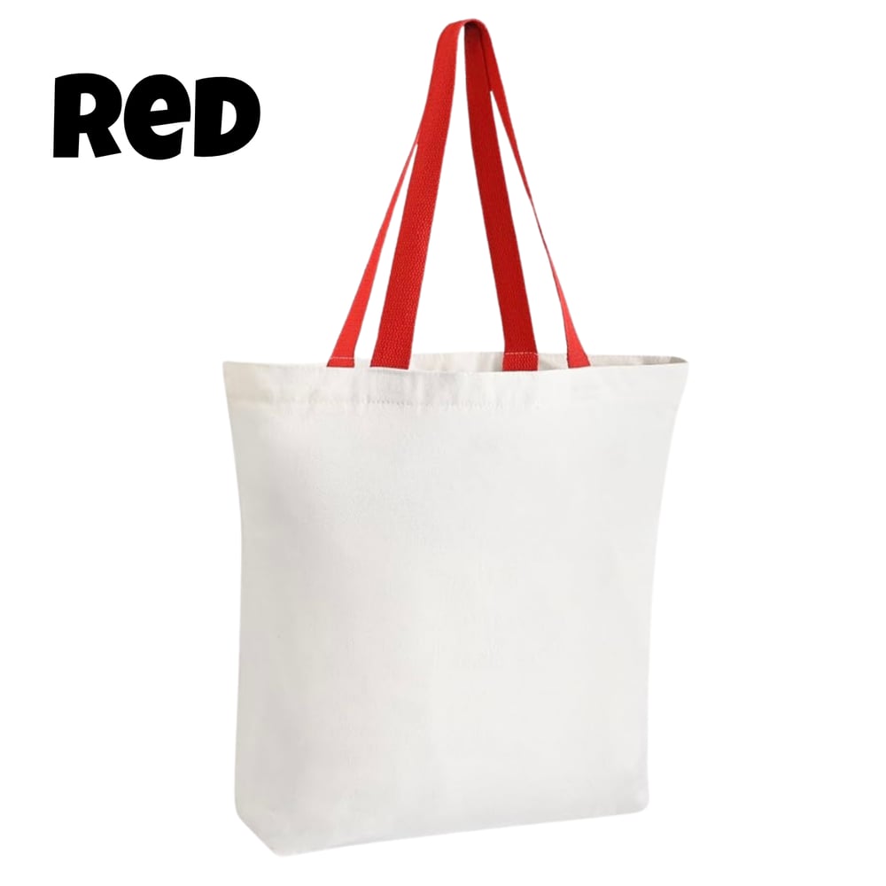 Image of Holiday/Christmas Canvas Tote Bag🎄✨ (Different Designs & Colors Available)