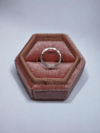 Image 4 of Hammered circle ring