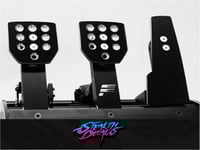 Image 2 of Fanatec V1 V2 V3 Clubsport Pedal Plate and Heel plate Grip Mod Decals anti slip upgrade