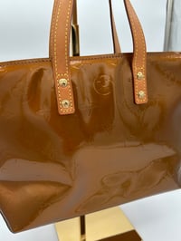 Image 2 of Louis Vuitton Reade PM Bronze Vernis Leather Top Handle Bag