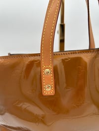 Image 3 of Louis Vuitton Reade PM Bronze Vernis Leather Top Handle Bag