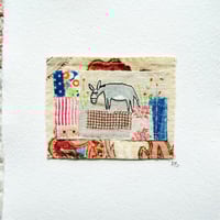 Image 1 of Art textile - ORIGINAL hand stitched collage 