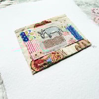Image 4 of Art textile - ORIGINAL hand stitched collage 